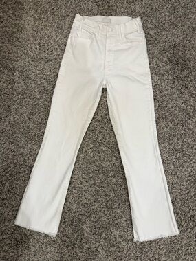 MOTHER Hustler Ankle Fray Jeans